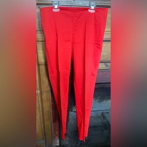 Red crop pant